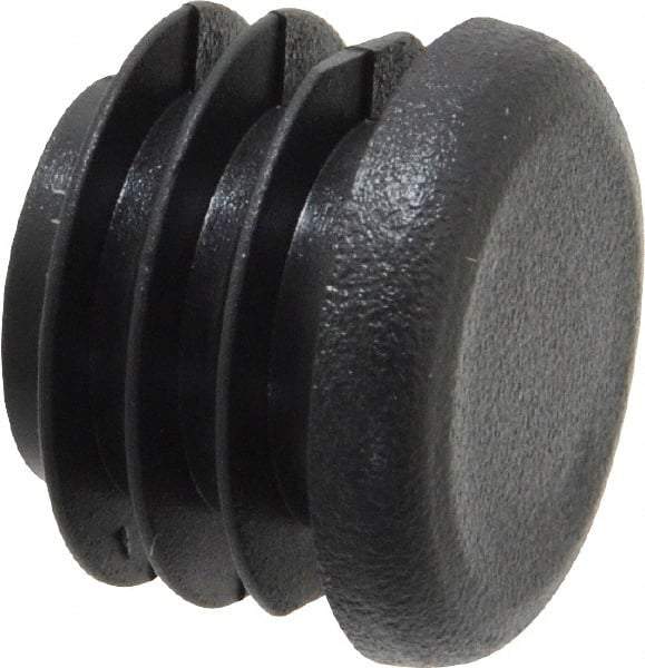 Caplugs - Round Head Plug - 3/4" OD, Polyethylene, Black - Americas Industrial Supply