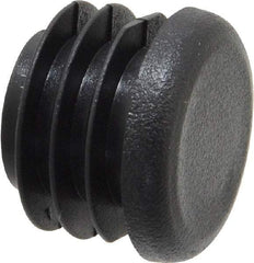 Caplugs - Round Head Plug - 3/4" OD, Polyethylene, Black - Americas Industrial Supply