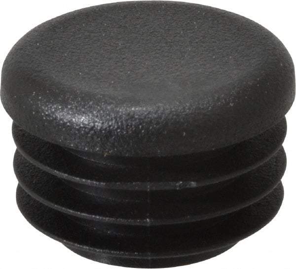Caplugs - Round Head Plug - 7/8" OD, Polyethylene, Black - Americas Industrial Supply
