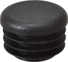 Caplugs - Round Head Plug - 7/8" OD, Polyethylene, Black - Americas Industrial Supply