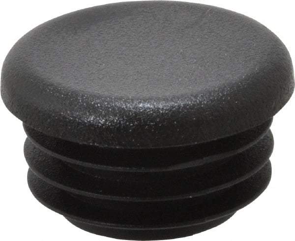 Caplugs - Round Head Plug - 1" OD, Polyethylene, Black - Americas Industrial Supply