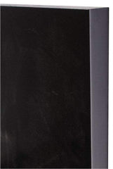 Made in USA - 1" Thick x 12" Wide x 1' Long, Polyurethane Sheet - Black, 80A Hardness - Americas Industrial Supply