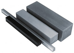 Made in USA - 4' x 1-1/2" x 1-1/2" Black Polyurethane Square Bar - Americas Industrial Supply