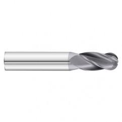 27/64 x 1 x 2-3/4 4 Flute Ball Nose  End Mill- Series 3200SD - Americas Industrial Supply