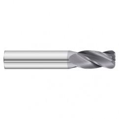 16mm Dia. x 89mm Overall Length 4-Flute 1mm C/R Solid Carbide SE End Mill-Round Shank-Center Cut-TiAlN - Americas Industrial Supply