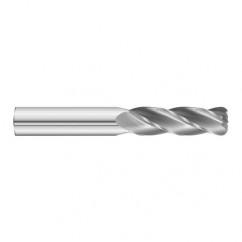 3/8 Dia. x 4 Overall Length 4-Flute .120 C/R Solid Carbide SE End Mill-Round Shank-Center Cut-Uncoated - Americas Industrial Supply