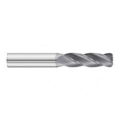 20mm Dia. x 125mm Overall Length 4-Flute 1.5mm C/R Solid Carbide SE End Mill-Round Shank-Center Cut-TiAlN - Americas Industrial Supply