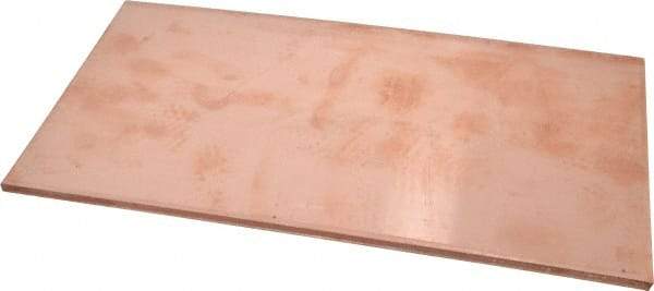 Value Collection - 1/4 Inch Thick x 6 Inch Wide x 12 Inch Long, Copper Sheet - Alloy 110 - Americas Industrial Supply