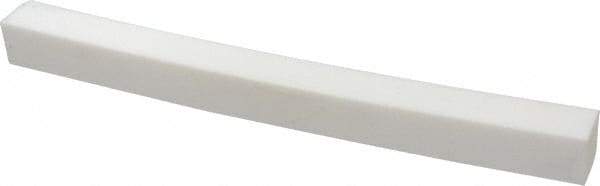 Made in USA - 1 Ft. Long x 1 Inch Wide x 1 Inch High, Virgin PTFE, Square Plastic Bar - White, +0.030 - 0.000 Tolerance - Americas Industrial Supply