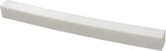 Made in USA - 1 Ft. Long x 1 Inch Wide x 1 Inch High, Virgin PTFE, Square Plastic Bar - White, +0.030 - 0.000 Tolerance - Americas Industrial Supply