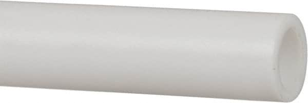 Made in USA - 1/2 Inch Outside Diameter x 3 Ft. Long, Plastic Round Tube - PTFE (Virgin), +/- 0.025 Inch Tolerance - Americas Industrial Supply