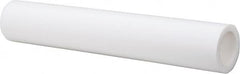 Made in USA - 3 Inch Outside Diameter x 6 Ft. Long, Plastic Round Tube - PTFE (Virgin), +/- 0.050 Inch Tolerance - Americas Industrial Supply