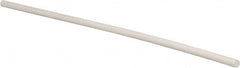 Made in USA - 1' Long, 1/2" Diam, PTFE (Glass-Filled) Plastic Rod - +0.005 Inch Length Tolerance - Americas Industrial Supply