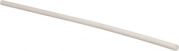 Made in USA - 5' Long, 3/8" Diam, PTFE (Glass-Filled) Plastic Rod - +0.003 Inch Length Tolerance - Americas Industrial Supply
