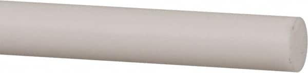 Made in USA - 4' Long, 3/4" Diam, PTFE (Mechanical Grade) Plastic Rod - +0.005 Tolerance - Americas Industrial Supply