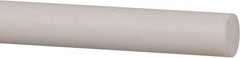 Made in USA - 3' Long, 3/16" Diam, PTFE (Mechanical Grade) Plastic Rod - +0.003 Tolerance - Americas Industrial Supply