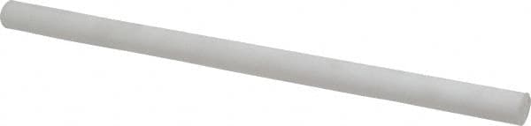 Made in USA - 1' Long, 5/8" Diam, PTFE (Mechanical Grade) Plastic Rod - +0.005 Tolerance - Americas Industrial Supply