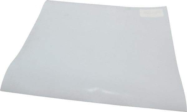 Made in USA - 1/32" Thick x 12" Wide x 1' Long, PTFE (Virgin) Sheet - White, ±0.005 Tolerance - Americas Industrial Supply