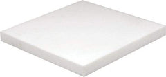 Made in USA - 1" Thick x 12" Wide x 1' Long, PTFE (Virgin) Sheet - White, +0.087/-0.043 Tolerance - Americas Industrial Supply