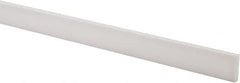 USA Sealing - 4' x 1/2" x 1/8" White PTFE (Virgin) Rectangular Bar - Americas Industrial Supply