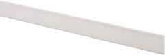 USA Sealing - 1' x 1" x 1/8" White PTFE (Virgin) Rectangular Bar - Americas Industrial Supply