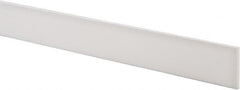 USA Sealing - 1' x 1-1/2" x 1/8" White PTFE (Virgin) Rectangular Bar - Americas Industrial Supply