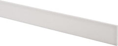 USA Sealing - 2' x 1-1/2" x 1/8" White PTFE (Virgin) Rectangular Bar - Americas Industrial Supply