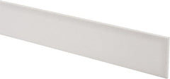 Made in USA - 3 Ft. Long x 2 Inch Wide x 1/8 Inch High, Virgin PTFE, Rectangular Plastic Bar - White, +/- 0.060 Tolerance - Americas Industrial Supply