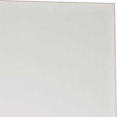 Made in USA - 1 Ft. Long x 4 Inch Wide x 1/8 Inch High, Virgin PTFE, Rectangular Plastic Bar - White, +/- 0.060 Tolerance - Americas Industrial Supply