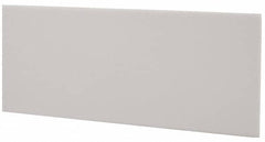 Made in USA - 4 Ft. Long x 4 Inch Wide x 1/8 Inch High, Virgin PTFE, Rectangular Plastic Bar - White, +/- 0.060 Tolerance - Americas Industrial Supply