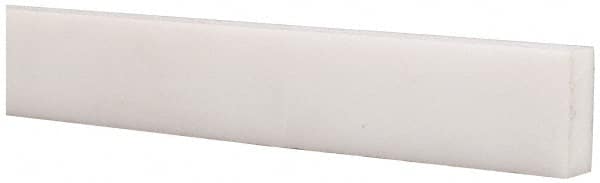 Plastic Bar: Polytetrafluoroethylene (Virgin), 3/16″ Thick, 12″ Long, White  ±0.060 Tolerance