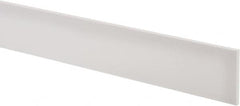 USA Sealing - 2' x 2" x 3/16" White PTFE (Virgin) Rectangular Bar - Americas Industrial Supply