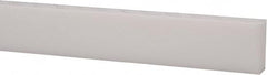 USA Sealing - 1' x 1/2" x 1/4" White PTFE (Virgin) Rectangular Bar - Americas Industrial Supply