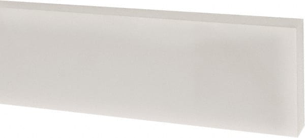 USA Sealing - 1' x 1" x 1/4" White PTFE (Virgin) Rectangular Bar - Americas Industrial Supply