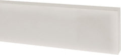 USA Sealing - 1' x 1" x 1/4" White PTFE (Virgin) Rectangular Bar - Americas Industrial Supply