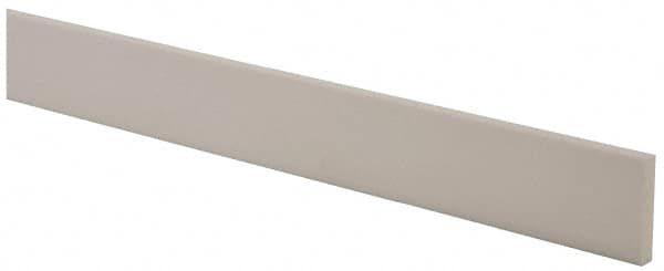 USA Sealing - 4' x 1-1/2" x 1/4" White PTFE (Virgin) Rectangular Bar - Americas Industrial Supply