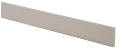 USA Sealing - 4' x 1-1/2" x 1/4" White PTFE (Virgin) Rectangular Bar - Americas Industrial Supply