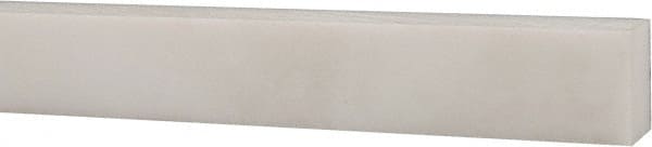 USA Sealing - 1' x 1/2" x 3/8" White PTFE (Virgin) Rectangular Bar - Americas Industrial Supply