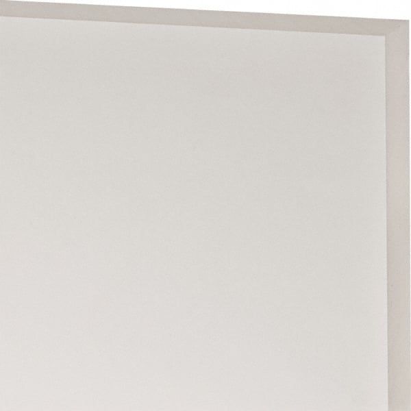 USA Sealing - 1' x 4" x 1/2" White PTFE (Virgin) Rectangular Bar - Americas Industrial Supply