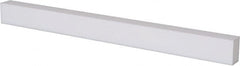 USA Sealing - 1' x 2" x 3/4" White PTFE (Virgin) Rectangular Bar - Americas Industrial Supply