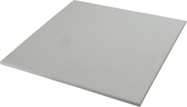 Made in USA - 1/4" Thick x 12" Wide x 1' Long, PTFE (Mechanical Grade) Sheet - ±0.020 Tolerance - Americas Industrial Supply