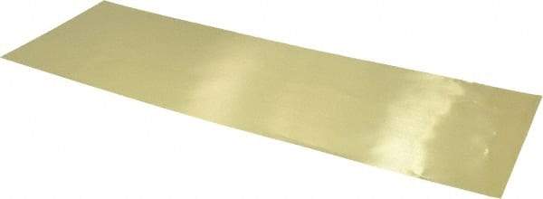 Made in USA - 10 Piece, 18 Inch Long x 6 Inch Wide x 0.001 Inch Thick, Shim Sheet Stock - Brass - Americas Industrial Supply