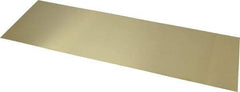 Made in USA - 10 Piece, 18 Inch Long x 6 Inch Wide x 0.02 Inch Thick, Shim Sheet Stock - Brass - Americas Industrial Supply