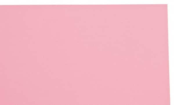 Made in USA - 1 Piece, 10" Wide x 20" Long Plastic Shim Stock Sheet - Pink, ±10% Tolerance - Americas Industrial Supply