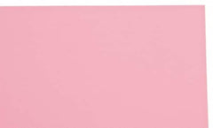 Made in USA - 1 Piece, 10" Wide x 20" Long Plastic Shim Stock Sheet - Pink, ±10% Tolerance - Americas Industrial Supply