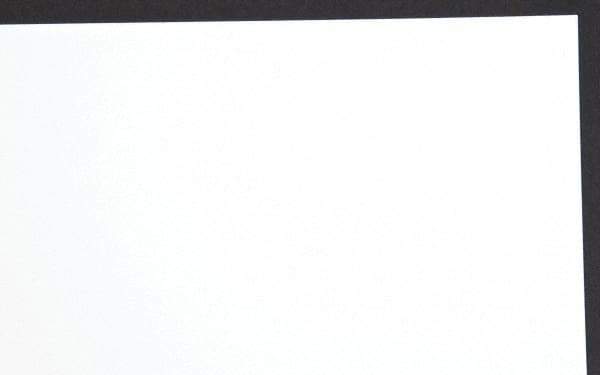 Made in USA - 1 Piece, 25" Wide x 50" Long Plastic Shim Stock Sheet - White, ±10% Tolerance - Americas Industrial Supply