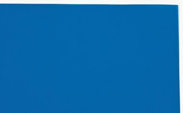 Made in USA - 1 Piece, 20" Wide x 20" Long Plastic Shim Stock Sheet - Blue, ±10% Tolerance - Americas Industrial Supply