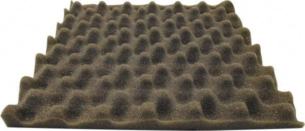 Singer Safety - 27" Long x 54" Wide, Polyester Polyurethane Convoluted Foam - Dept of Transportation MVSS #302, Underwriters Laboratories UL94 #HF-1 Specification, Charcoal Gray - Americas Industrial Supply