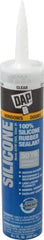 DAP - 10.1 oz Tube Clear RTV Silicone Joint Sealant - -40 to 400°F Operating Temp, 10 to 20 min Tack Free Dry Time, 24 hr Full Cure Time - Americas Industrial Supply