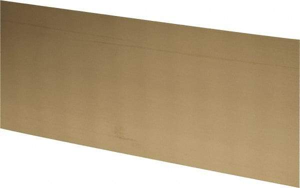 Made in USA - 2 Piece, 25 Inch Long x 6 Inch Wide x 0.031 Inch Thick, Shim Sheet Stock - Brass - Americas Industrial Supply